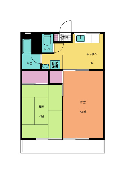 マガタコーポ草葉Ⅱ 201号